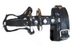 Leather and Steel Penis Restraint