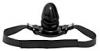 Gag With a Black Rubber Penis Mouth Stuffer