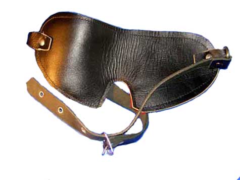 Leather Blind Fold Bondage Mask Bondage Gear | Strictlyleather.com
